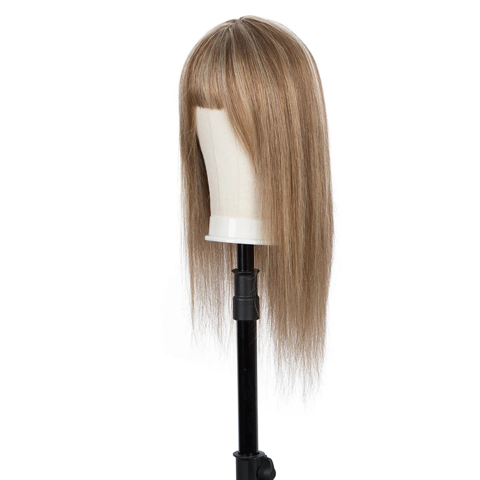 LuxeBlonde Ombre Bob Wig | Brazilian Straight with Bangs - Glamorize Hair & Beauty 