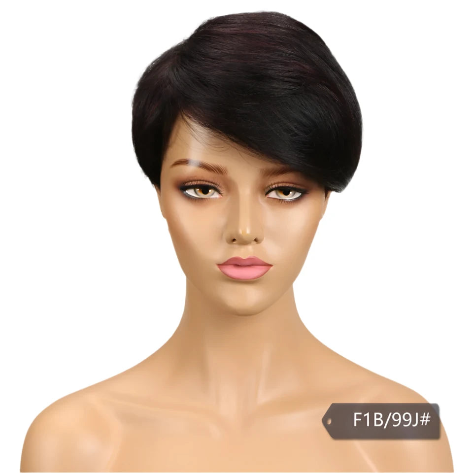 LuxePixie Brazilian Remy Wig – Bold Red Elegance - Glamorize Hair & Beauty 