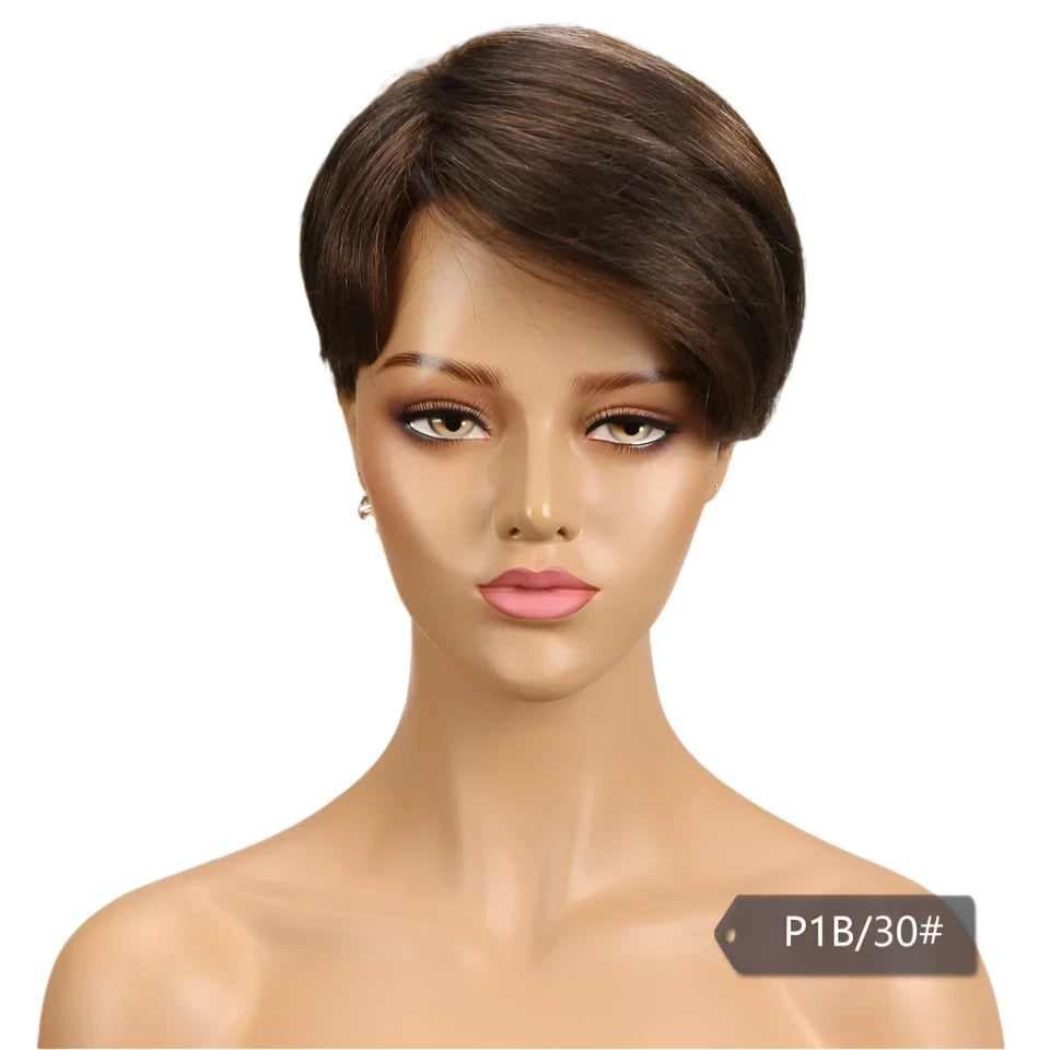 LuxePixie Brazilian Remy Wig – Bold Red Elegance - Glamorize Hair & Beauty 