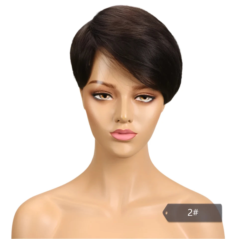 LuxePixie Brazilian Remy Wig – Bold Red Elegance - Glamorize Hair & Beauty 