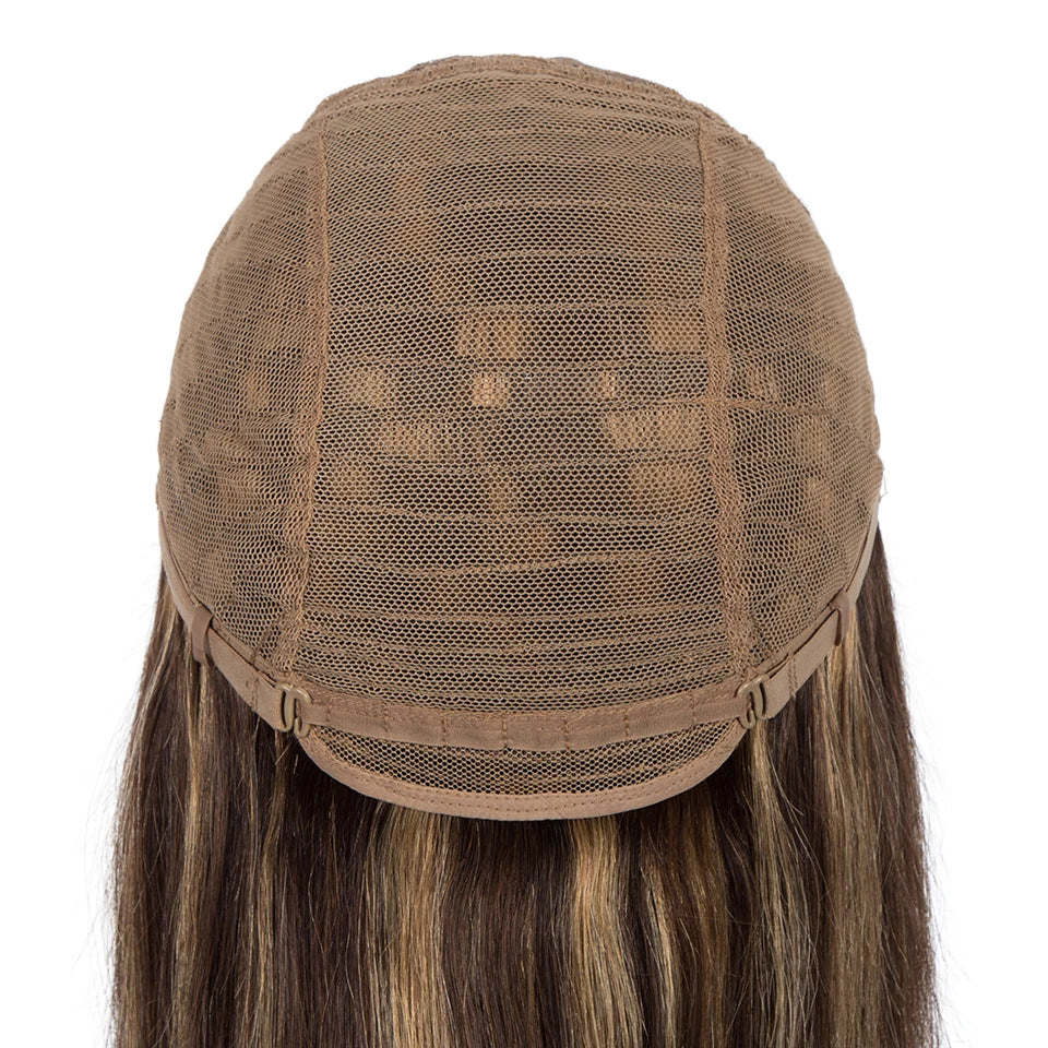 LuxeBlonde Ombre Bob Wig | Brazilian Straight with Bangs - Glamorize Hair & Beauty 