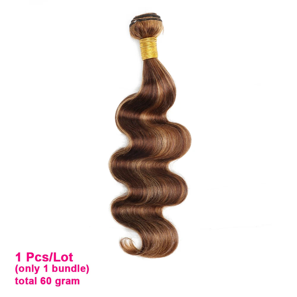 Body Wave Highlight Hair Bundles – Pre-Colored Peruvian Human Hair - Glamorize Hair & Beauty 