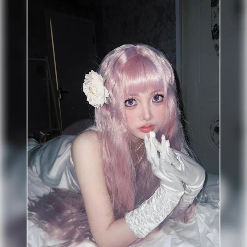 Nana Serizawa Layla Cosplay Wig – Long Pink Lolita Curls, Heat-Resistant Synthetic Hair - Glamorize Hair & Beauty 