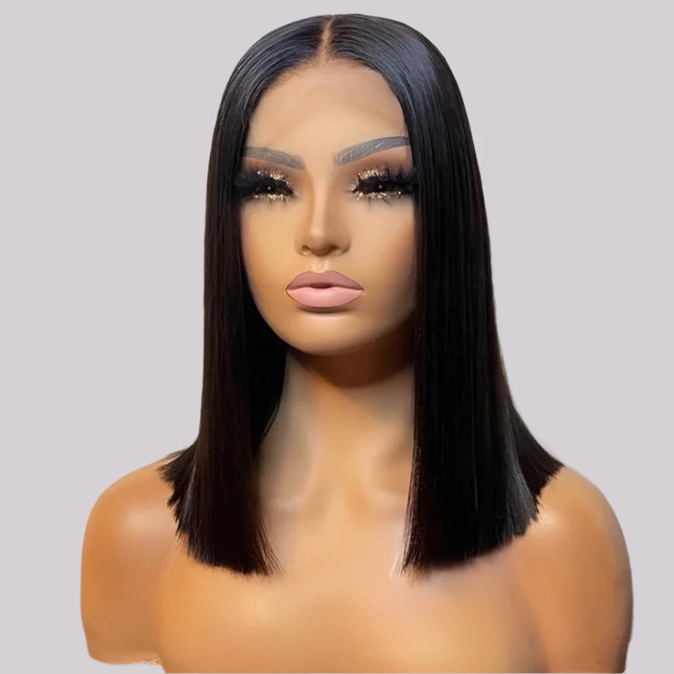 LuxeStraight 16" HD Lace Front Wig | Ready-to-Wear Perfection - Glamorize Hair & Beauty 