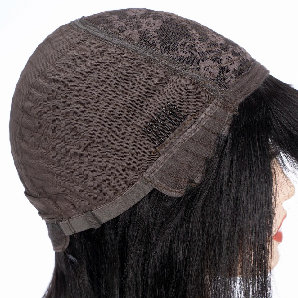 LuxeBob Remy Brazilian Short Wig – Sleek Bang Perfection - Glamorize Hair & Beauty 