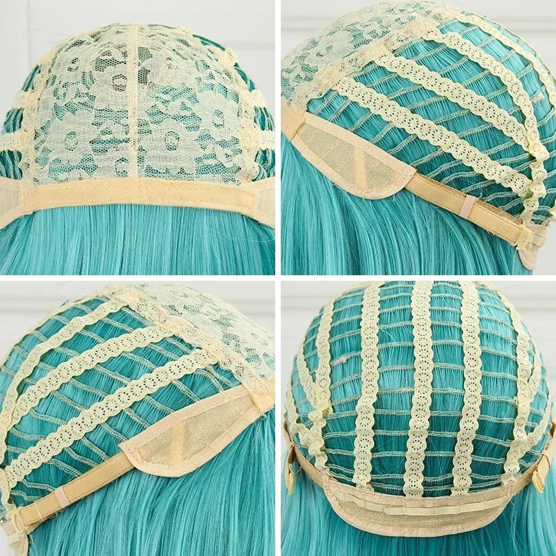 110cm Long Miku Cosplay Wig – Heat-Resistant Synthetic Hair with Clip-In Ponytails - Glamorize Hair & Beauty 