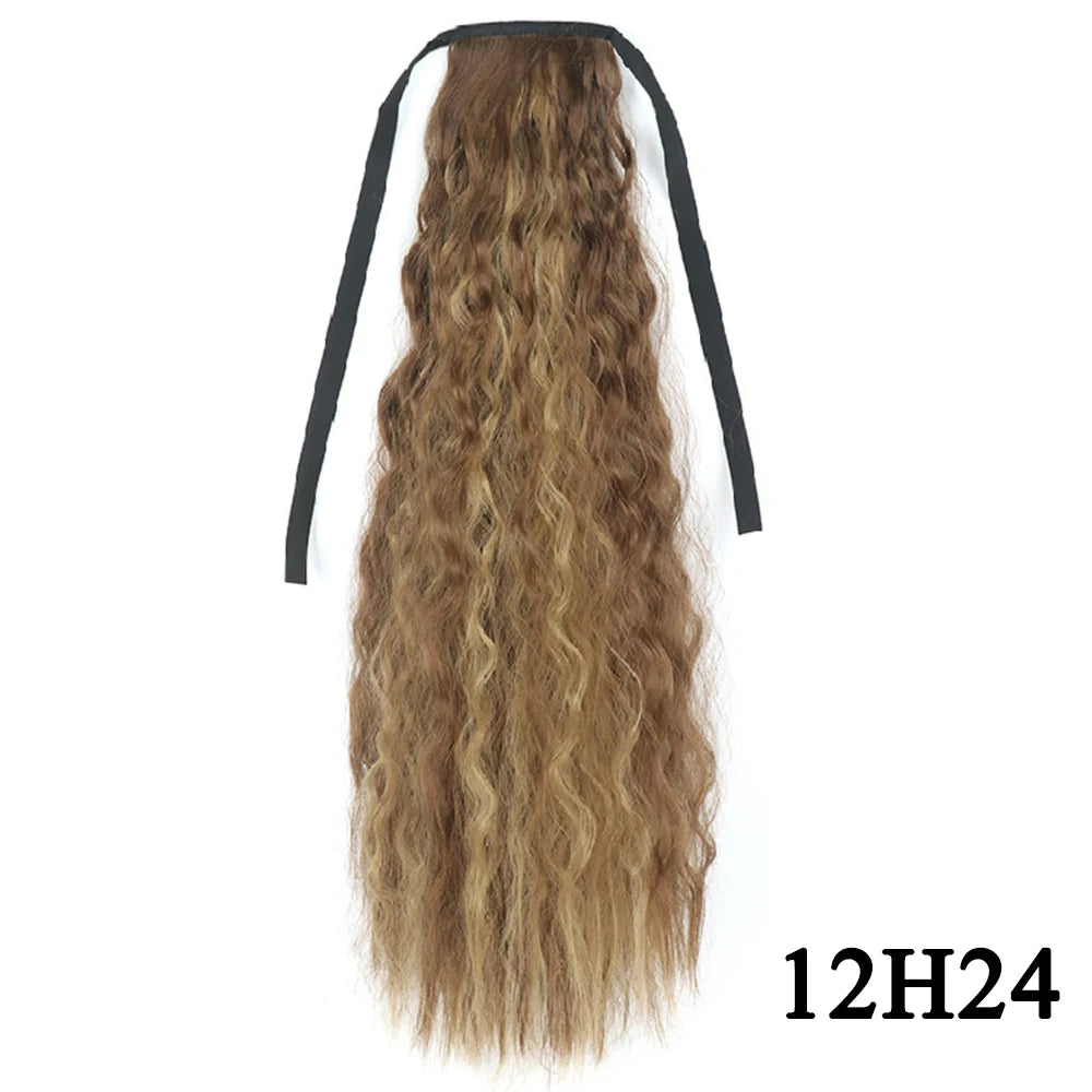 Glam Pony 22" Clip-In Straight Ponytail – Instant Volume & Style Extension - Glamorize Hair & Beauty 