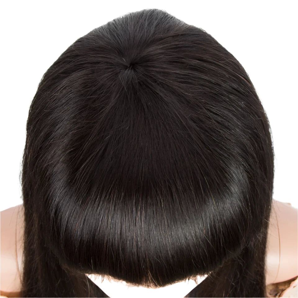 LuxeBlonde Ombre Bob Wig | Brazilian Straight with Bangs - Glamorize Hair & Beauty 