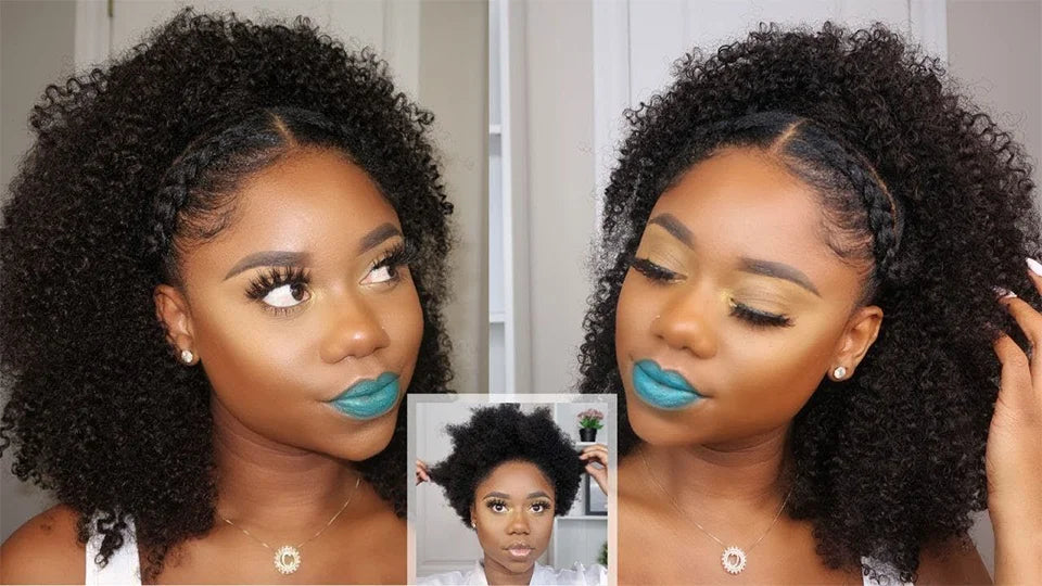 Kinky Curly Clip-In Hair Extensions – 3C/4A Afro Human Hair Full Head Set - Glamorize Hair & Beauty 