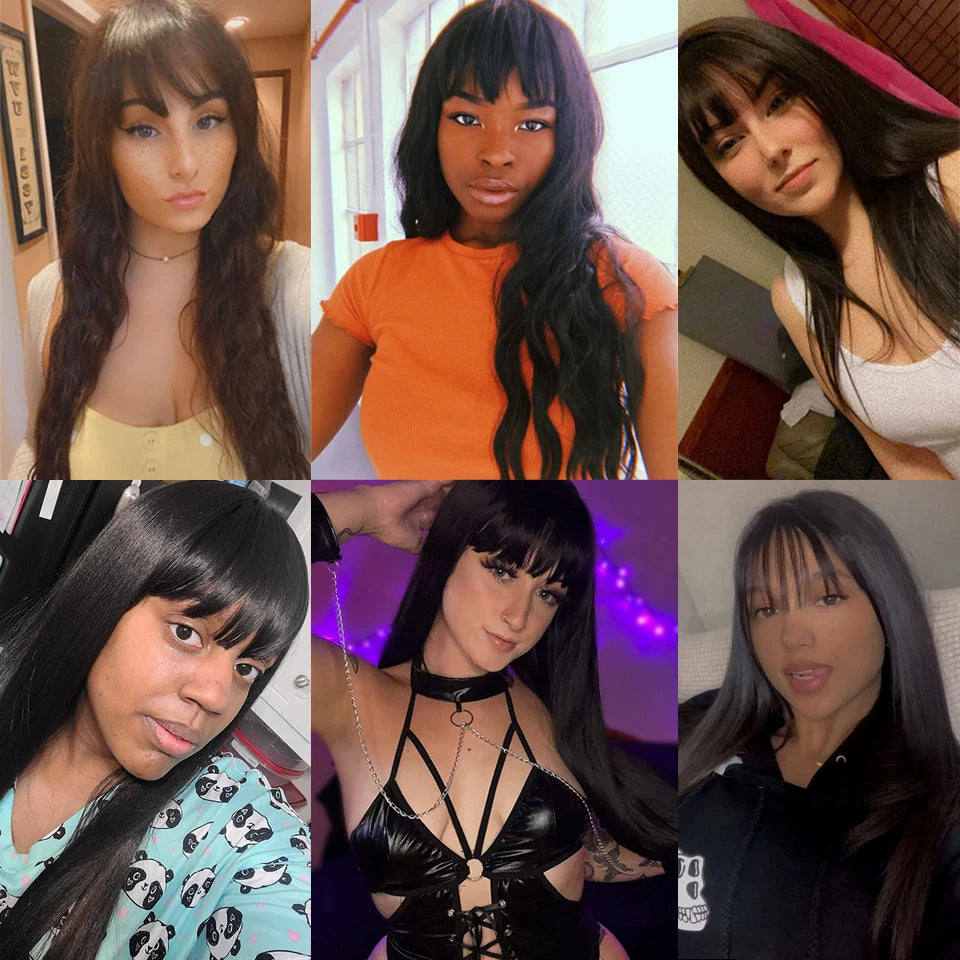 LuxeBlonde Ombre Bob Wig | Brazilian Straight with Bangs - Glamorize Hair & Beauty 