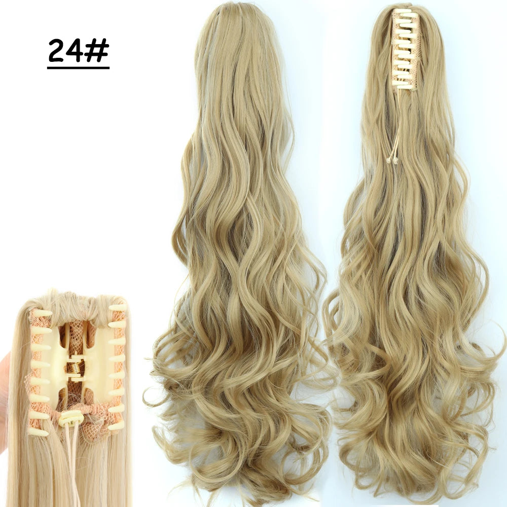 Sleek Claw Clip Ponytail – 24" Heat-Resistant Hairpiece - Glamorize Hair & Beauty 