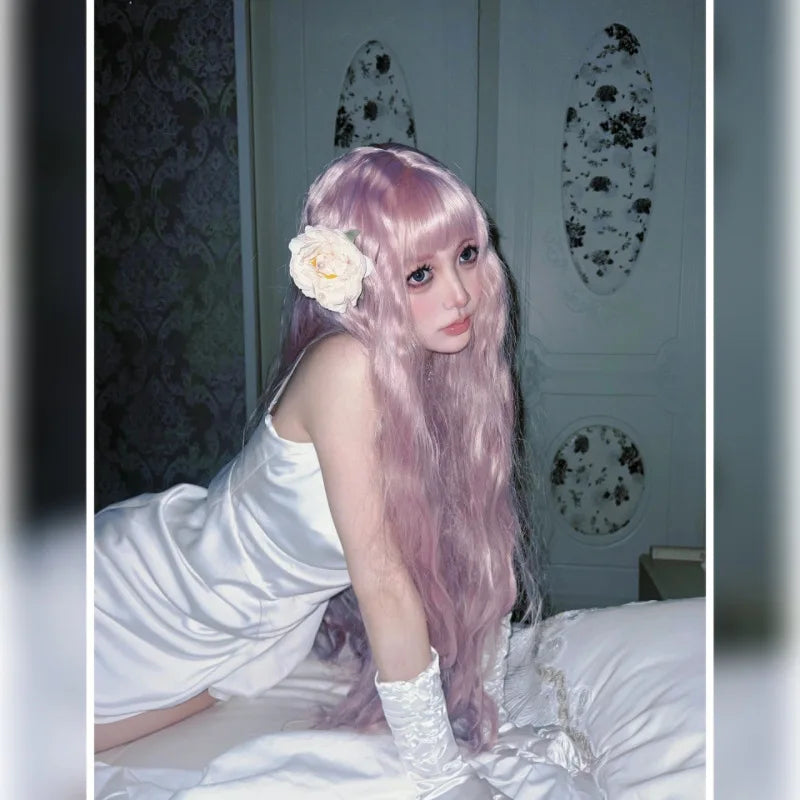 Nana Serizawa Layla Cosplay Wig – Long Pink Lolita Curls, Heat-Resistant Synthetic Hair - Glamorize Hair & Beauty 