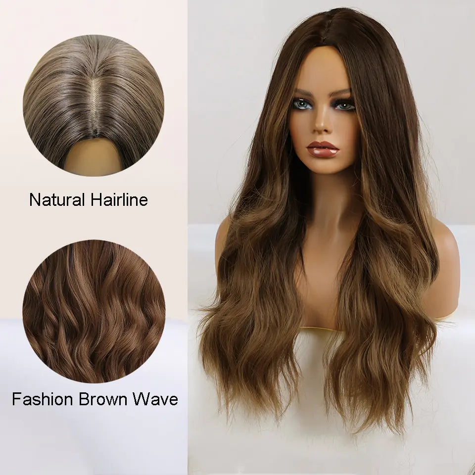EleganceFlow Long Natural Hair Wig - Glamorize Hair & Beauty 