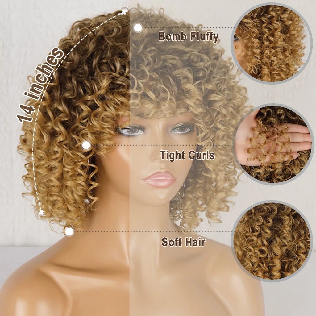 Kink & Curl Afro Kinky Curly Wig - Glamorize Hair & Beauty 