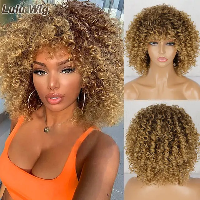 Kink & Curl Afro Kinky Curly Wig - Glamorize Hair & Beauty 